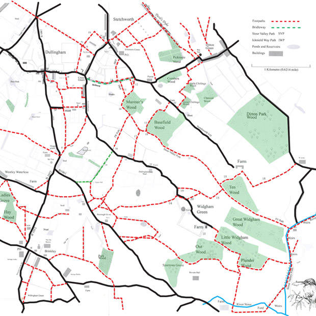 Footpaths map